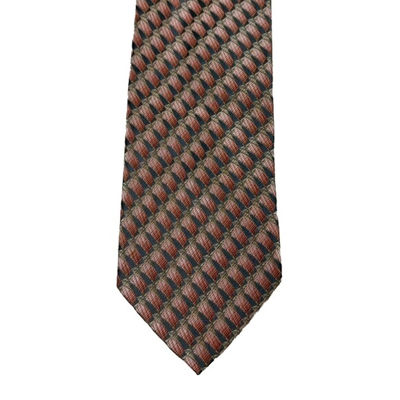 Ermenegildo Zegna Mens Silk Neck Tie Multicolor Geometric Abstract Designer - Picture 1 of 6
